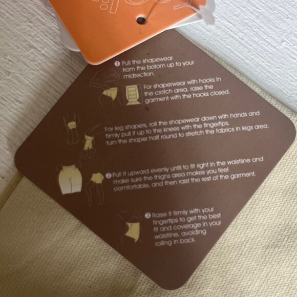 FeelinGirl Shapewear Shorts Girdle Eco-Friendly High-Waisted Tan Size XS/S New - Picture 7 of 10